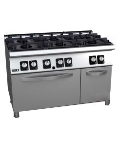 Fagor Kore 700 Series 6 Burner Gas Range with Gas Oven - C-G761H
