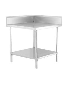 WBCB7-0700/A Corner Workbench,150mm Splashback & Undershelf 700x700x900mm