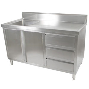 SC-7-1500L-H CABINET WITH LEFT SINK photo