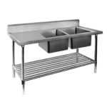DSB6-1500R-A-Double-Right-Sink-Bench-with-Pot-Undershelf