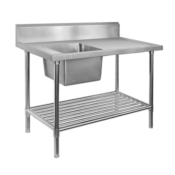 SSB7-1800L/A Single Left Sink Bench with Pot Undershelf