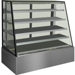 H-SLP840C Bonvue Deluxe Heated Display Cabinet 1200x800x1350 lefft side view