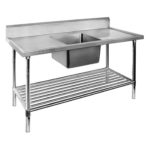 Premium-Stainless-Steel-Single-Sink-Bench-600mm-Deep-center