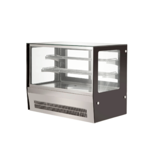 Counter top square glass cold food display - GN-900RT