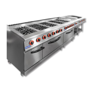 JUS-TRGH60 GASMAX Benchtop Combo 1/2 Char & 1/2 Griddle