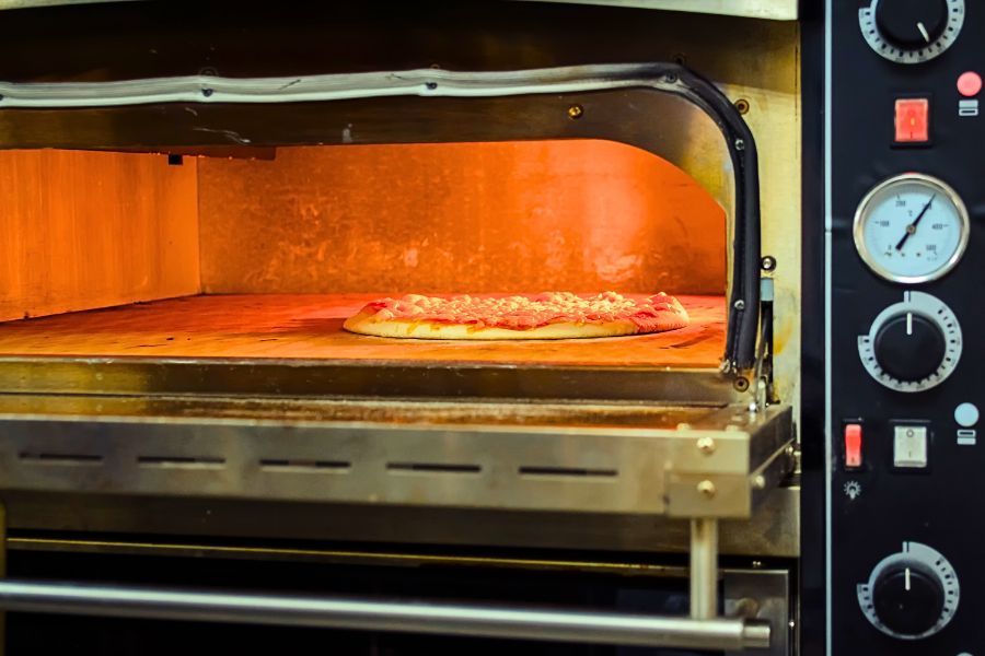 Cooking in Best Pizza Oven